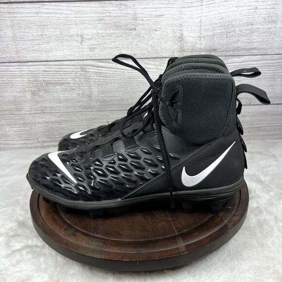Nike Mens Football Cleats Force Savage Varsity 2 Black AQ8155-001 Logo Size 11.5